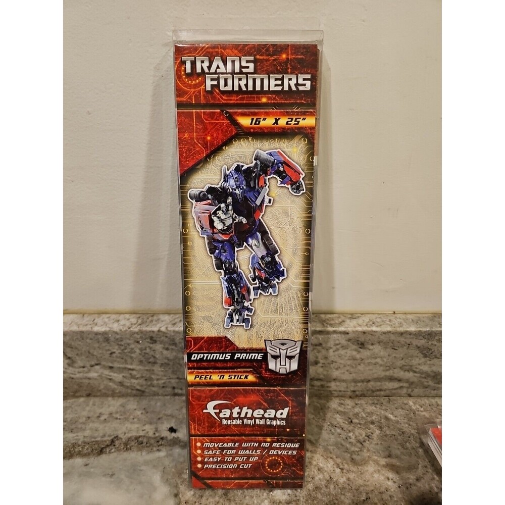 New Transformers Optimus Prime Fathead Reusable Vinyl Wall Graphic 16" x 24"